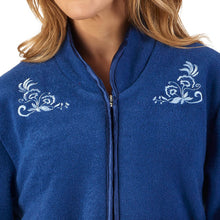 Load image into Gallery viewer, Slenderella Ladies Zip Up Boucle Fleece Dressing Gown (3 Colours)