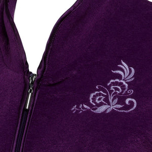Slenderella Ladies Zip Up Boucle Fleece Dressing Gown (3 Colours)