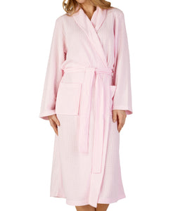 Slenderella Ladies Lightweight Waffle Robe with Shawl Collar (6 Colours)