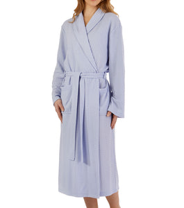 Slenderella Ladies Lightweight Waffle Robe with Shawl Collar (6 Colours)