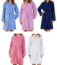 Load image into Gallery viewer, Slenderella Floral Embossed Wrap Dressing Gown (5 Colours)
