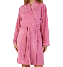Load image into Gallery viewer, Slenderella Floral Embossed Wrap Dressing Gown (5 Colours)