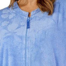 Load image into Gallery viewer, Slenderella Floral Embossed Zip Through Dressing Gown (Small - XXXL)