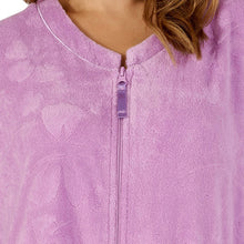 Load image into Gallery viewer, Slenderella Floral Embossed Zip Through Dressing Gown (Small - XXXL)