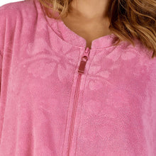 Load image into Gallery viewer, Slenderella Floral Embossed Zip Through Dressing Gown (Small - XXXL)