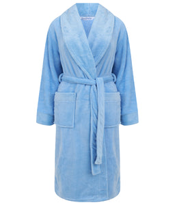 Slenderella Shawl Collar Wrap Robe with Waffle Detail (Small - XXXL)