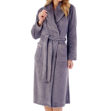 Load image into Gallery viewer, Slenderella Shawl Collar Wrap Robe with Waffle Detail (Small - XXXL)