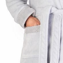 Load image into Gallery viewer, Slenderella Shawl Collar Wrap Robe with Waffle Detail (Small - XXXL)