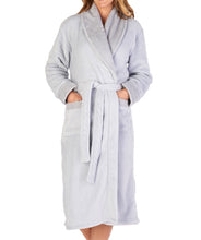 Load image into Gallery viewer, Slenderella Shawl Collar Wrap Robe with Waffle Detail (Small - XXXL)