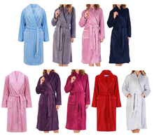 Load image into Gallery viewer, Slenderella Shawl Collar Wrap Robe with Waffle Detail (Small - XXXL)