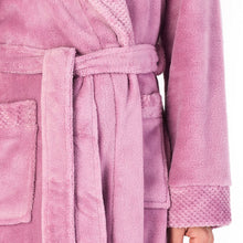 Load image into Gallery viewer, Slenderella Shawl Collar Wrap Robe with Waffle Detail (Small - XXXL)