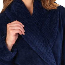 Load image into Gallery viewer, Slenderella Shawl Collar Wrap Robe with Waffle Detail (Small - XXXL)
