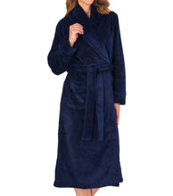 Load image into Gallery viewer, Slenderella Shawl Collar Wrap Robe with Waffle Detail (Small - XXXL)