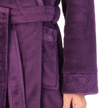 Load image into Gallery viewer, Slenderella Shawl Collar Wrap Robe with Waffle Detail (Small - XXXL)