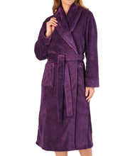 Load image into Gallery viewer, Slenderella Shawl Collar Wrap Robe with Waffle Detail (Small - XXXL)