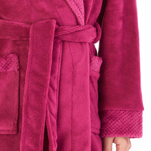Load image into Gallery viewer, Slenderella Shawl Collar Wrap Robe with Waffle Detail (Small - XXXL)