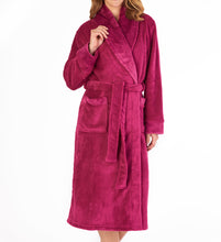 Load image into Gallery viewer, Slenderella Shawl Collar Wrap Robe with Waffle Detail (Small - XXXL)