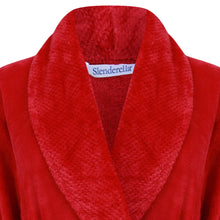 Load image into Gallery viewer, Slenderella Shawl Collar Wrap Robe with Waffle Detail (Small - XXXL)