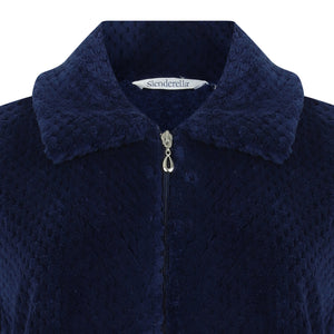 Slenderella Zip Up Waffle Fleece Dressing Gown (7 Colours)