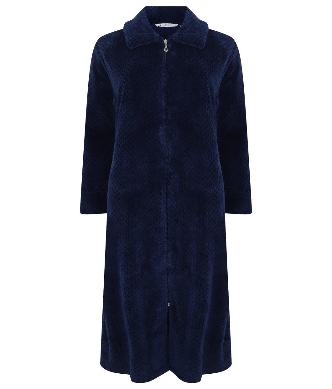 Slenderella Zip Up Waffle Fleece Dressing Gown (7 Colours)