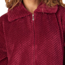 Load image into Gallery viewer, Slenderella Zip Up Waffle Fleece Dressing Gown (7 Colours)