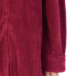 Slenderella Zip Up Waffle Fleece Dressing Gown (7 Colours)