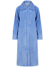 Load image into Gallery viewer, Slenderella Zip Up Waffle Fleece Dressing Gown (7 Colours)
