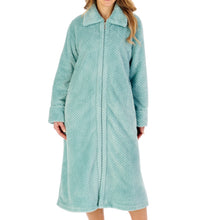 Load image into Gallery viewer, Slenderella Zip Up Waffle Fleece Dressing Gown (7 Colours)