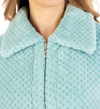 Load image into Gallery viewer, Slenderella Zip Up Waffle Fleece Dressing Gown (7 Colours)