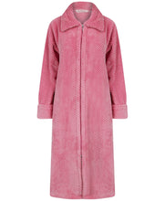 Load image into Gallery viewer, Slenderella Zip Up Waffle Fleece Dressing Gown (7 Colours)
