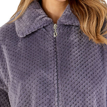 Load image into Gallery viewer, Slenderella Zip Up Waffle Fleece Dressing Gown (7 Colours)
