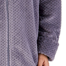 Load image into Gallery viewer, Slenderella Zip Up Waffle Fleece Dressing Gown (7 Colours)