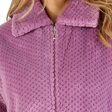 Load image into Gallery viewer, Slenderella Zip Up Waffle Fleece Dressing Gown (7 Colours)