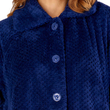 Load image into Gallery viewer, Slenderella Button Up Waffle Fleece Dressing Gown (7 Colours)