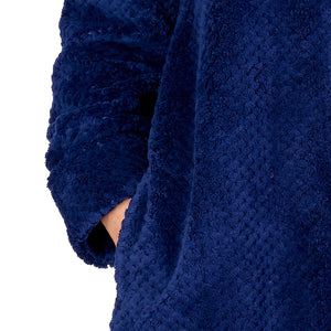 Slenderella Button Up Waffle Fleece Dressing Gown (7 Colours)