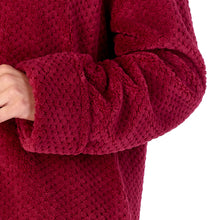 Load image into Gallery viewer, Slenderella Button Up Waffle Fleece Dressing Gown (7 Colours)