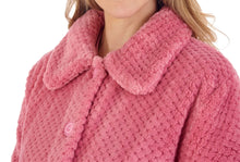 Load image into Gallery viewer, Slenderella Button Up Waffle Fleece Dressing Gown (7 Colours)