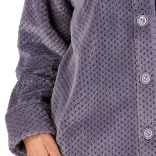 Load image into Gallery viewer, Slenderella Button Up Waffle Fleece Dressing Gown (7 Colours)