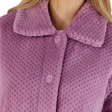 Load image into Gallery viewer, Slenderella Button Up Waffle Fleece Dressing Gown (7 Colours)