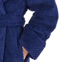Load image into Gallery viewer, Slenderella Shawl Collar Waffle Fleece Long Dressing Gown (7 Colours)
