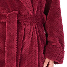 Load image into Gallery viewer, Slenderella Shawl Collar Waffle Fleece Long Dressing Gown (7 Colours)