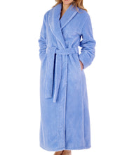 Load image into Gallery viewer, Slenderella Shawl Collar Waffle Fleece Long Dressing Gown (7 Colours)
