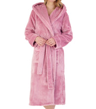 Load image into Gallery viewer, Ladies Slenderella Luxury Fleece Hooded Dressing Gown (6 Colours)