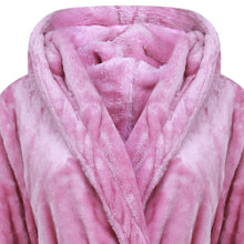 Load image into Gallery viewer, Ladies Slenderella Luxury Fleece Hooded Dressing Gown (6 Colours)