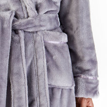 Load image into Gallery viewer, Ladies Slenderella Luxury Fleece Hooded Dressing Gown (6 Colours)