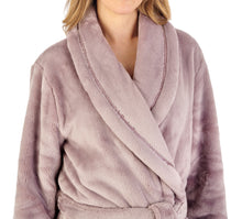 Load image into Gallery viewer, Slenderella Luxury Flannel Fleece Shawl Collar Dressing Gown (5 Colours)