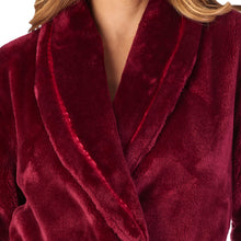 Load image into Gallery viewer, Slenderella Luxury Flannel Fleece Shawl Collar Dressing Gown (5 Colours)