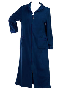 Slenderella Anti Pill Polar Fleece Zip Up Dressing Gown (4 Colours)