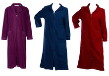 Load image into Gallery viewer, Slenderella Anti Pill Polar Fleece Zip Up Dressing Gown (4 Colours)