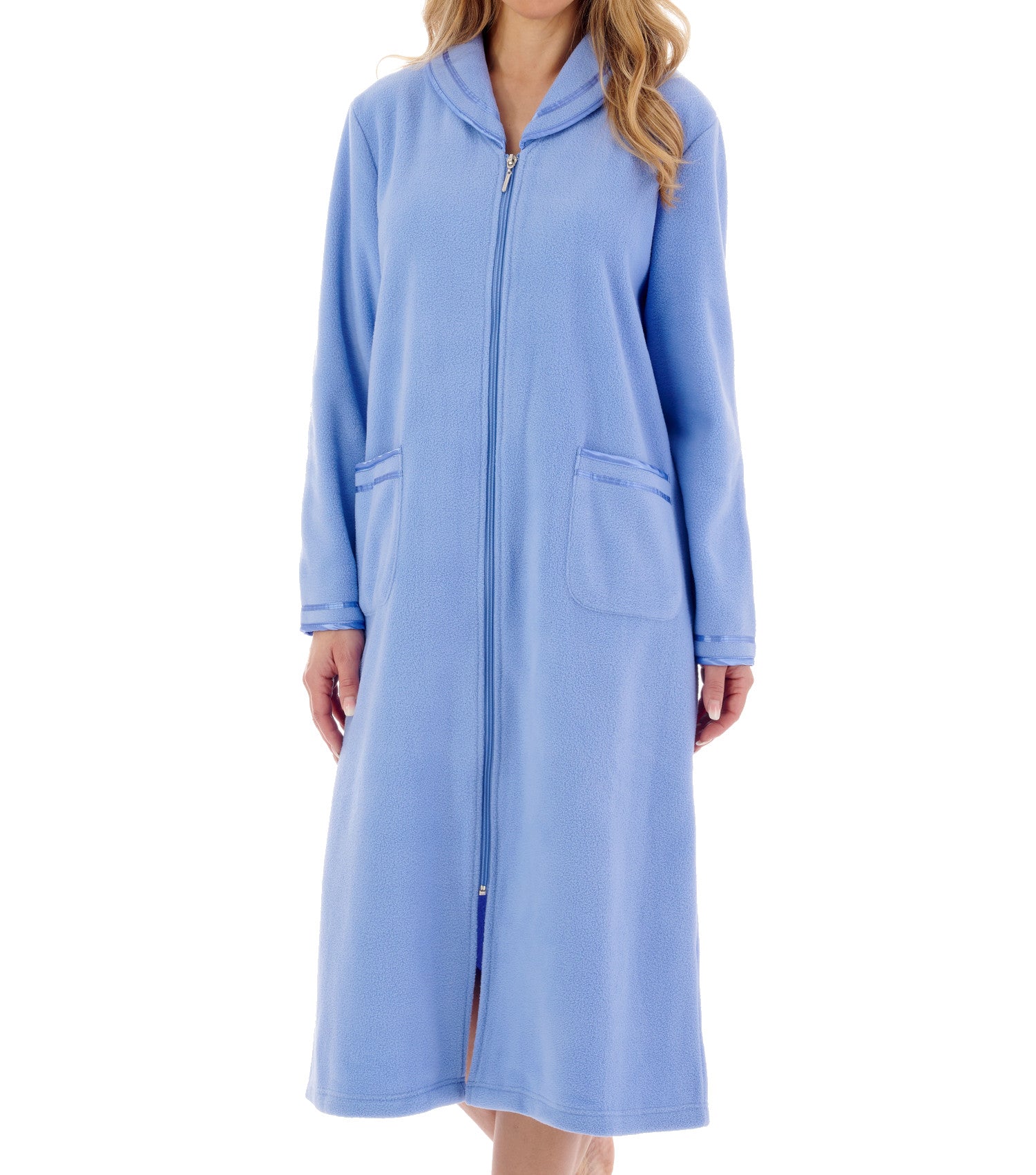 Slenderella Anti Pill Polar Fleece Zip Up Dressing Gown (4 Colours) Classic Home Store Slenderella Anti Pill Polar Fleece Zip Up Dressing Gown (4 Colours) Classic Home Store